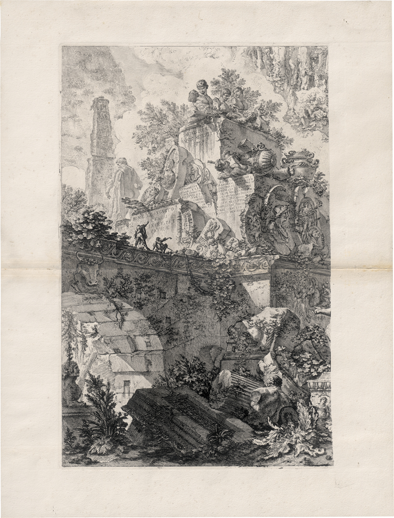 Lot 5297, Auction  125, Piranesi, Giovanni Battista, Frontispiz mit der Statue der Minerva