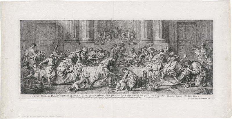 Lot 5317, Auction  125, Subleyras, Pierre, Das Gastmahl im Hause des Simon