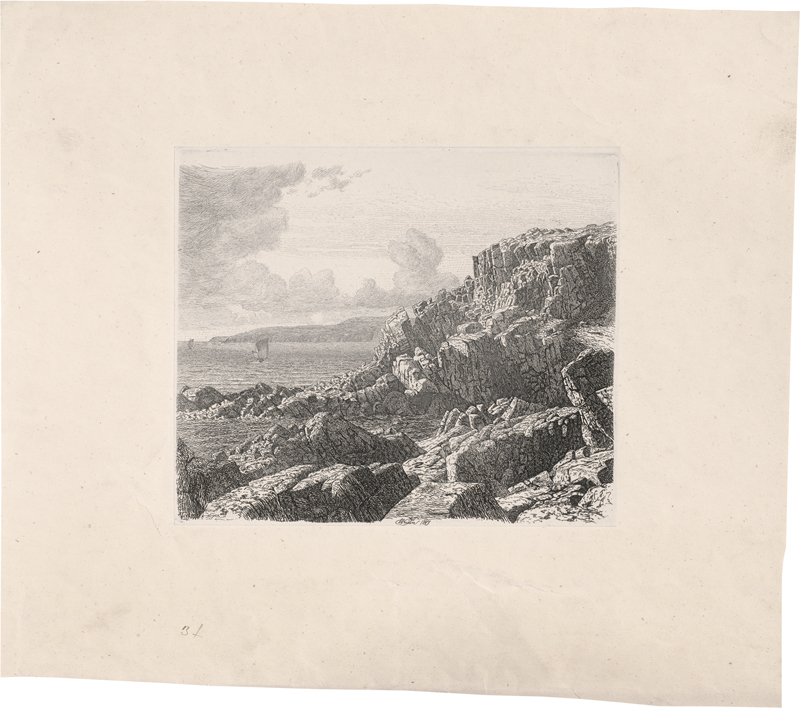 Lot 5381, Auction  125, Kyhn, Vilhelm, Küstenpartie auf Bornholm 