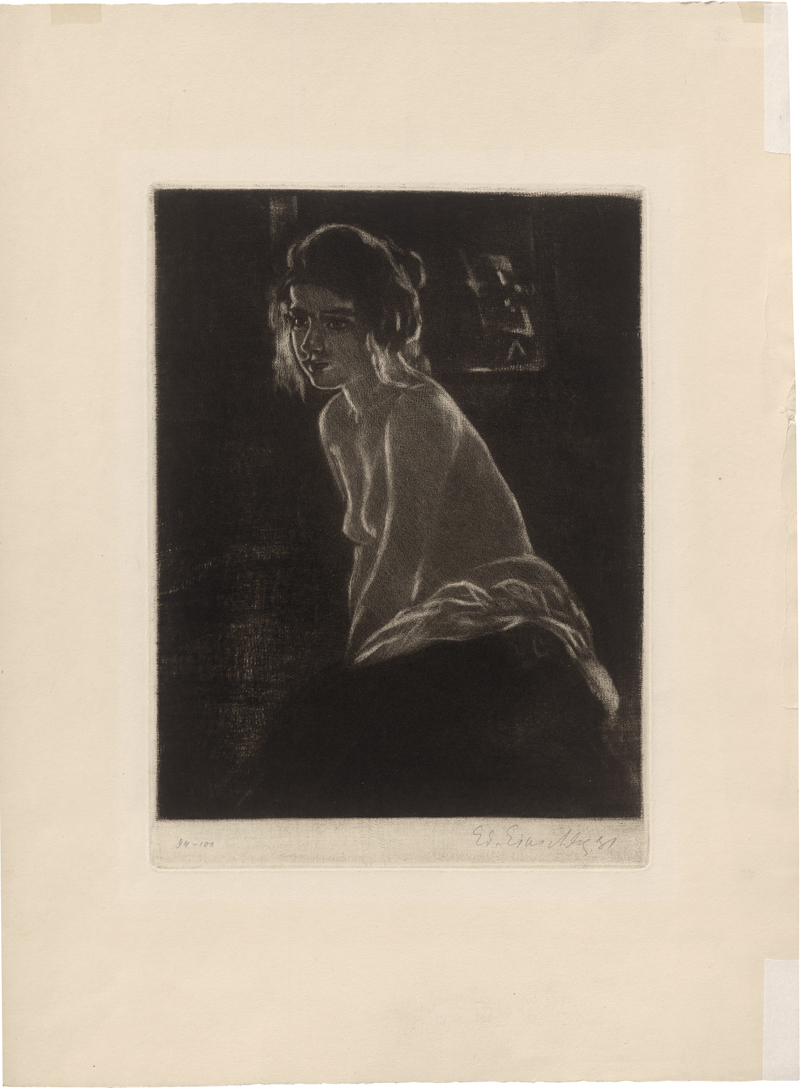 Lot 5415, Auction  125, Einschlag, Eduard, Frauenakt im Dunklen