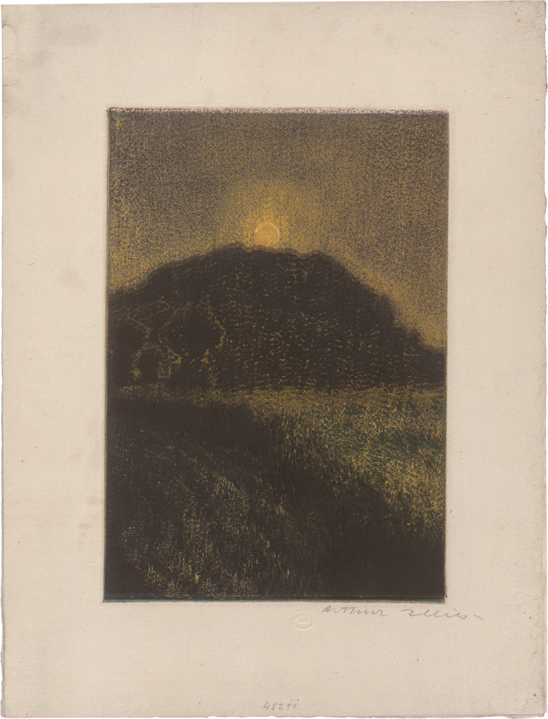 Lot 5430, Auction  125, Illies, Arthur, Falkenberg im Mondschein