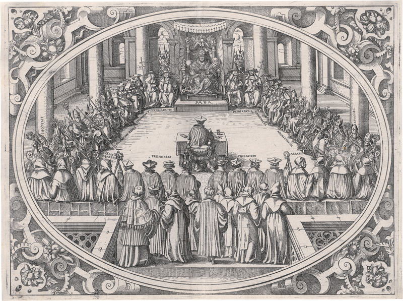 Lot 5472, Auction  125, Amman, Jost, Der Papst und die Geistlichkeit