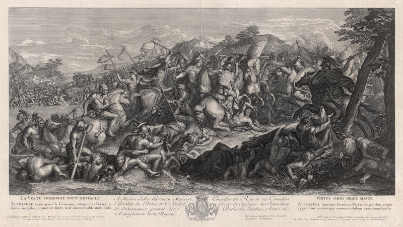 Lot 5474, Auction  125, Audran, Jean, Die Schlacht Alexander d. Großen am Granikos; Die 