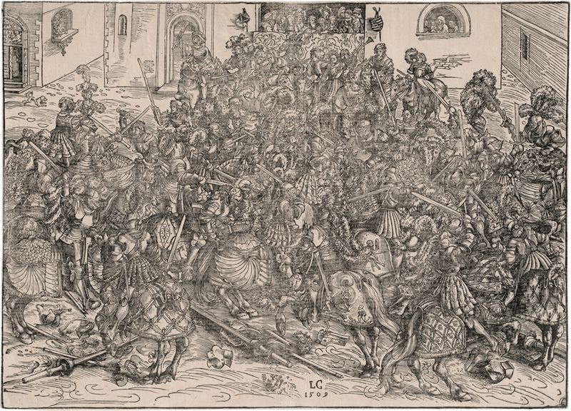 Lot 5518, Auction  125, Cranach d. Ä., Lucas, Das vierte Turnier