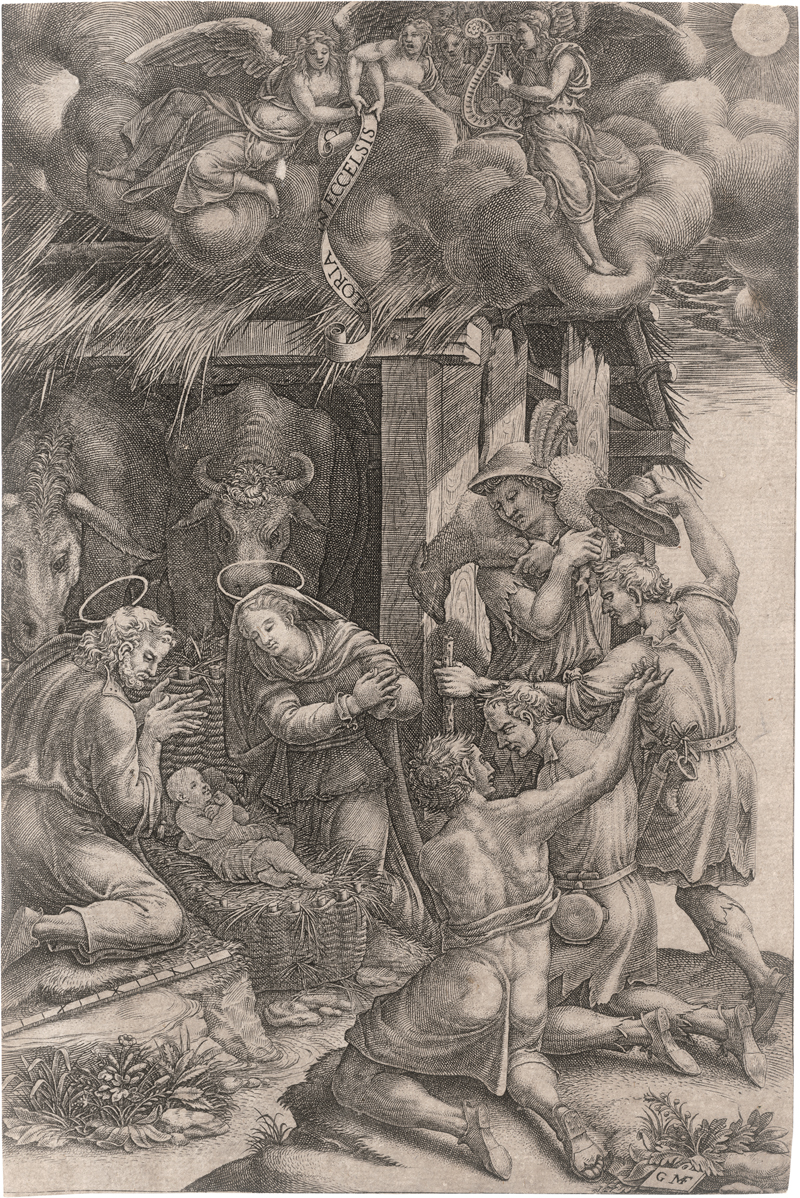 Lot 5564, Auction  125, Ghisi, Giorgio, Die Anbetung der Hirten