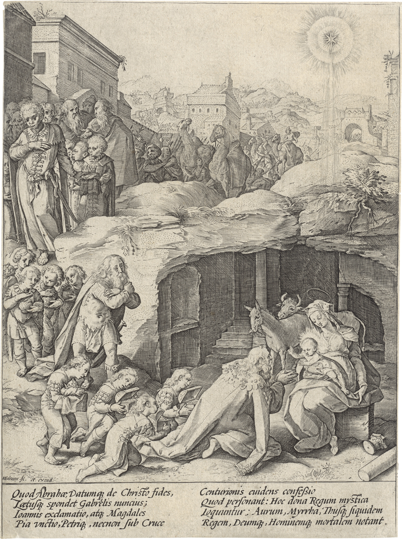 Lot 5570, Auction  125, Goltzius, Hendrick, Die Anbetung der Könige