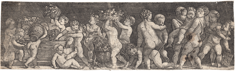 Lot 5624, Auction  125, Meister IB, Fries mit Kindern bei der Weinernte