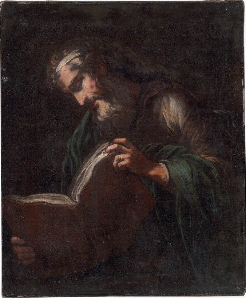 Lot 6029, Auction  125, Italienisch, um 1700. Philosoph vor einem Buch