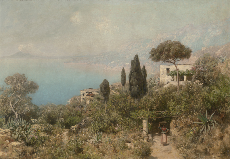 Lot 6123, Auction  125, Berninger, Edmund, Blick von der Sorrentiner Halbinsel auf den Vesuv