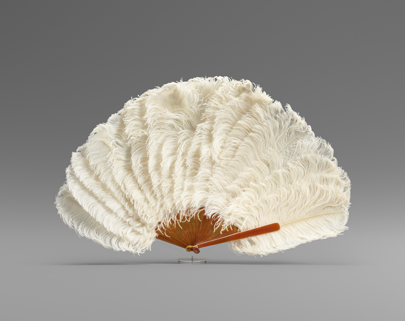 Lot 6510, Auction  125, Federfächer, Weißer Straußenfederfächer
