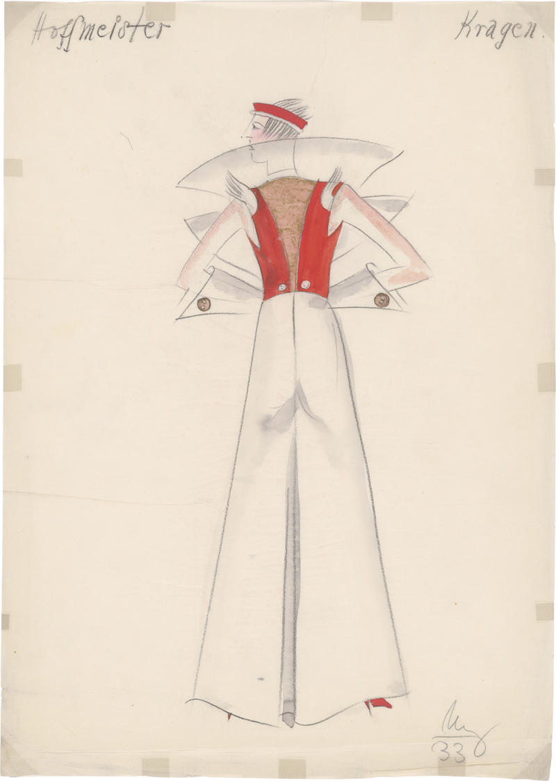 Lot 6583, Auction  125, Ullmann, My, Kostümentwurf "Kragen" für die Faschingsredoute "Die Bunte Laterne"