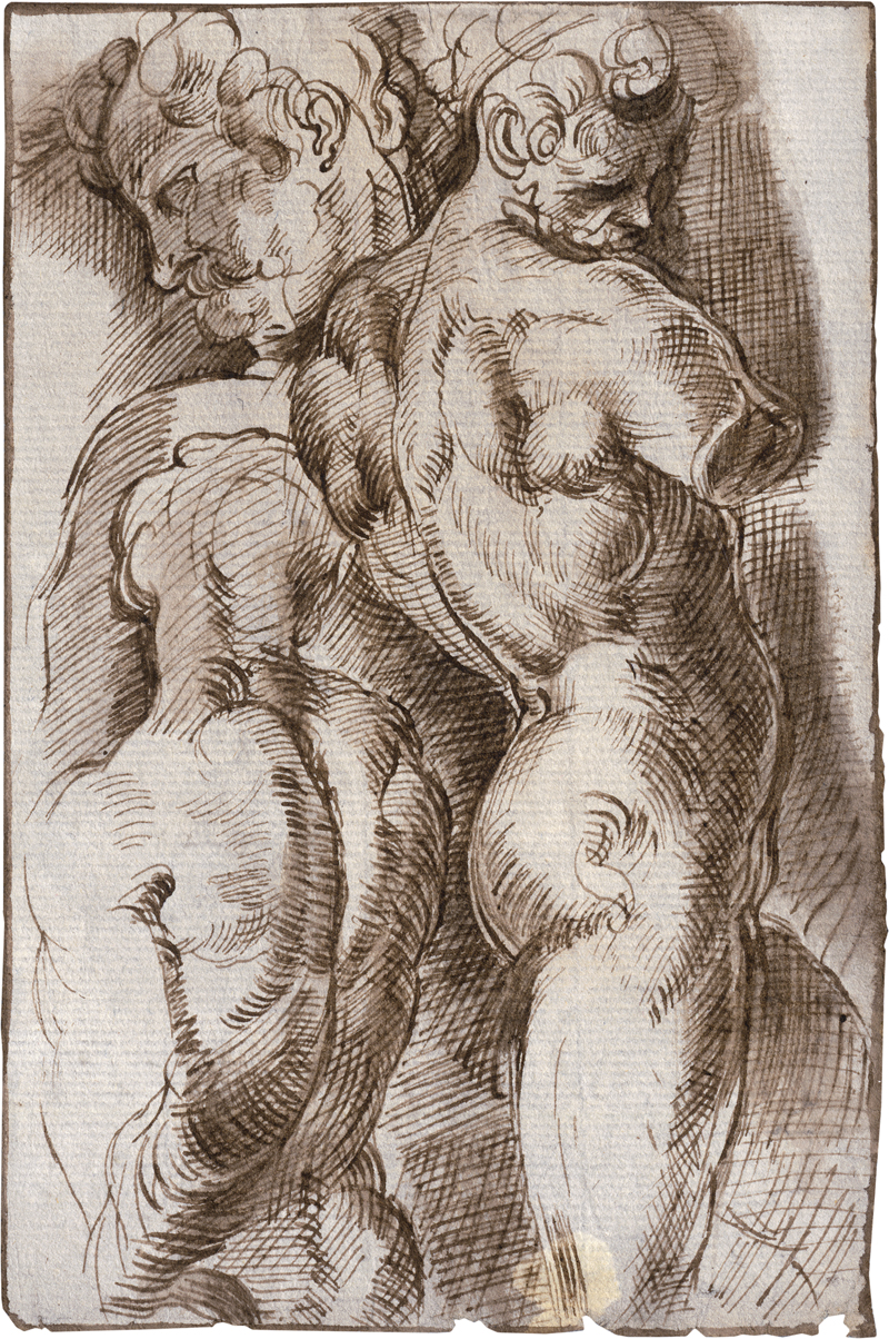 Lot 6707, Auction  125, Italienisch oder Französisch, 18. Jh. Stehender Herkules: Studien nach einer antiken Skulptur.
