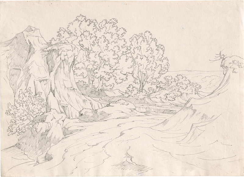Lot 6796, Auction  125, Kaiser, Adolph, Das Valle dell’Inferno bei Tivoli