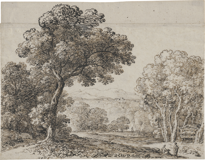 Lot 6804, Auction  125, Dillis, Johann Georg von, Italienische Landschaft mit Hirten