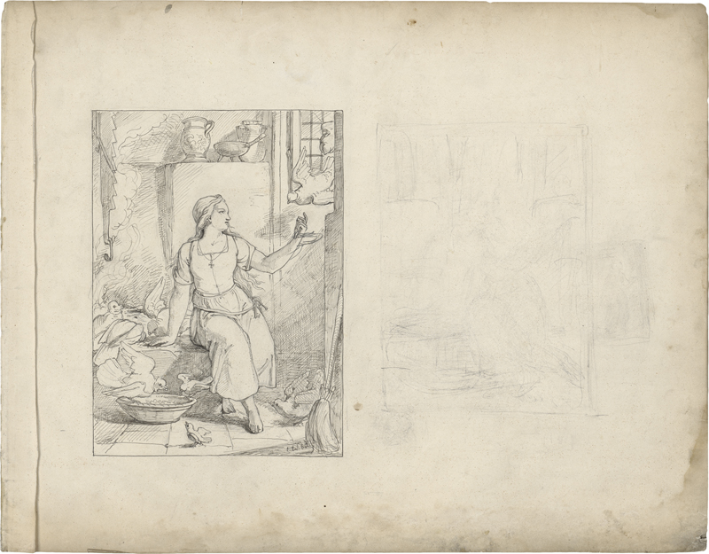 Lot 6812, Auction  125, Frølich, Lorenz, Aschenbrödel beim Erbsenlesen