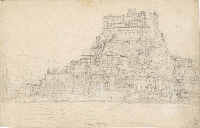 Lot 6823, Auction  125, Österreichisch, Um 1825. Festung Salzburg