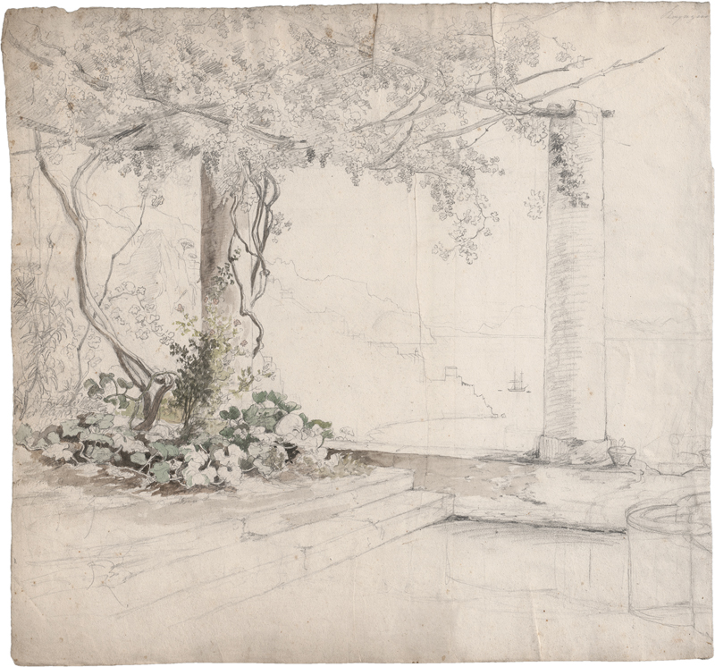 Lot 6835, Auction  125, Agricola, Eduard, Blick auf die Bucht von Amalfi von der Terrasse des Kapuzinerklosters Santa Rosa