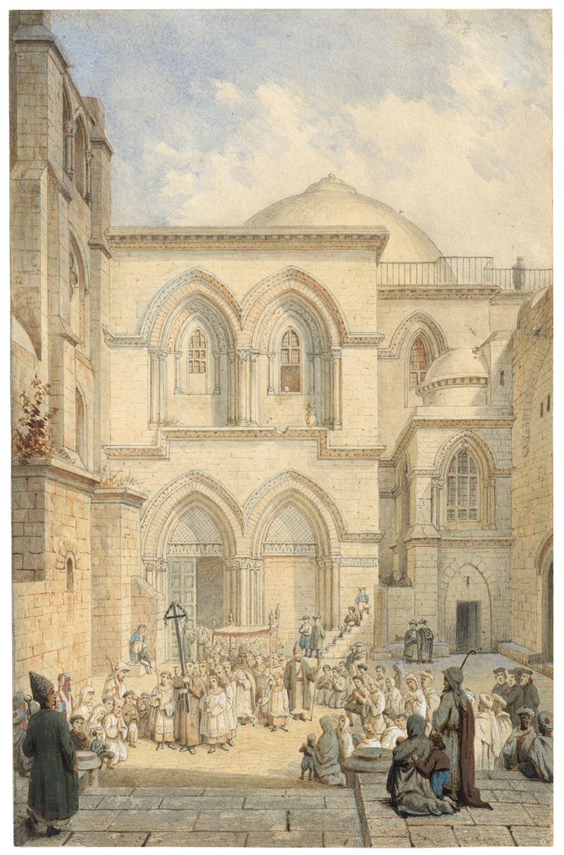 Lot 6847, Auction  125, Deutsch, 1882. Prozession vor der Grabeskirche in Jerusalem