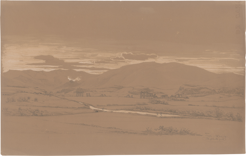 Lot 6851, Auction  125, Blaschnik, Arthur, Blick von Tivoli über die römische Campagna auf die Abruzzen