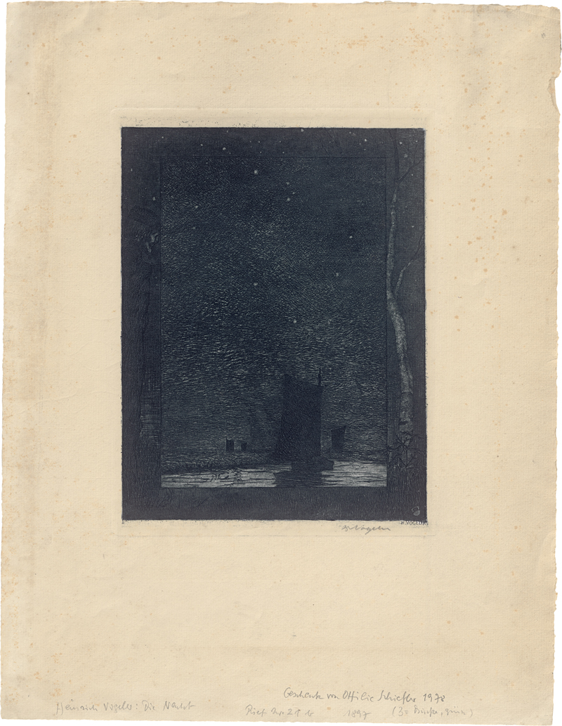 Lot 7002, Auction  125, Vogeler, Heinrich, Die Nacht