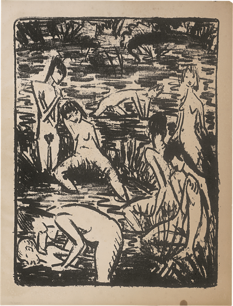 Lot 7058, Auction  125, Mueller, Otto, Acht Badende (2)