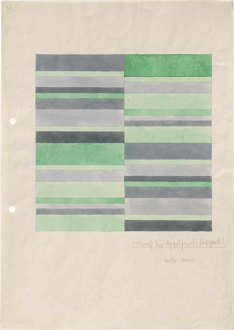 Lot 7128, Auction  125, Meyer-Bergner, Lena, entwurf für doppelgewebe (hohlgewebe)