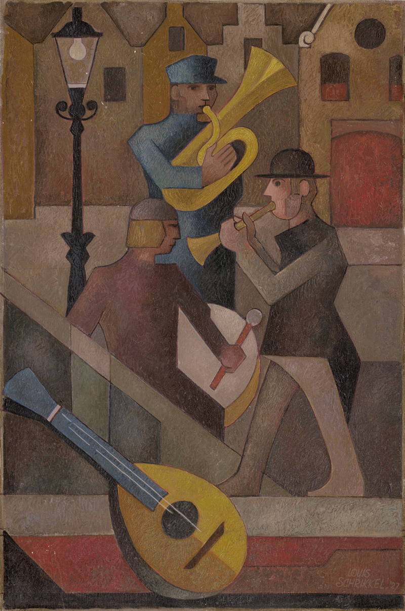 Lot 7165, Auction  125, Schrikkel, Louis, Straßenmusiker