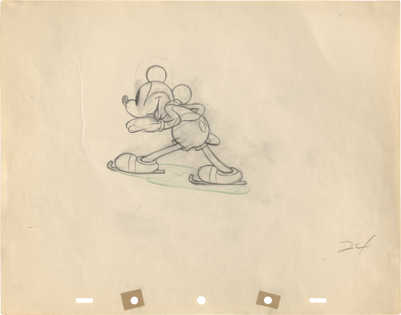Lot 7181, Auction  125, Walt Disney Studio, Mickey Mouse on Skates