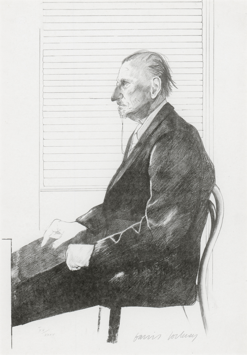 Lot 7271, Auction  125, Hockney, David, Portrait Felix Man (The Print Collector)