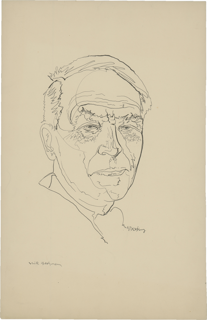 Lot 8087, Auction  125, Kesting, Edmund, Zwei Bildnisse ("Will Grohmann"; Unbekannt)