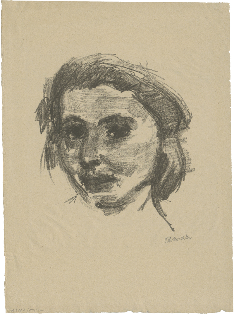 Lot 8092, Auction  125, Kokoschka, Oskar, Mädchenkopf
