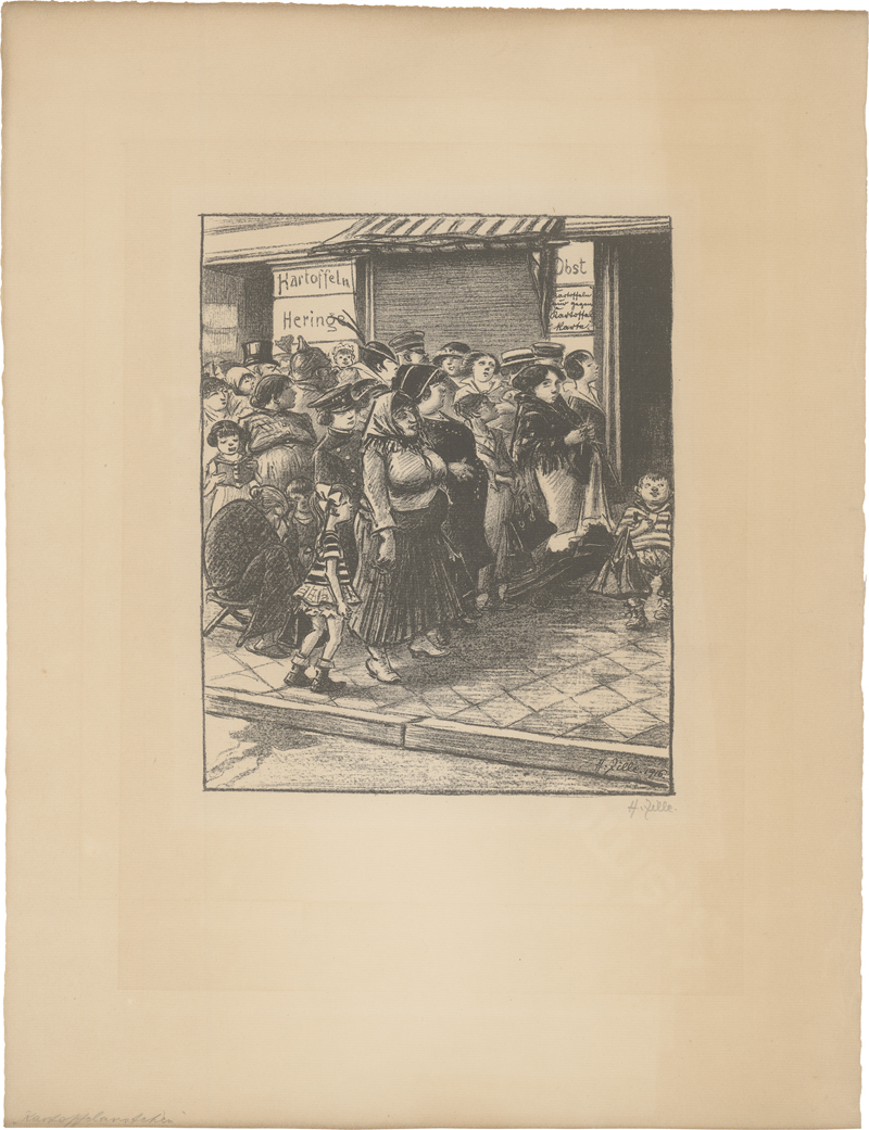 Lot 8210, Auction  125, Zille, Heinrich, Kartoffelstehen