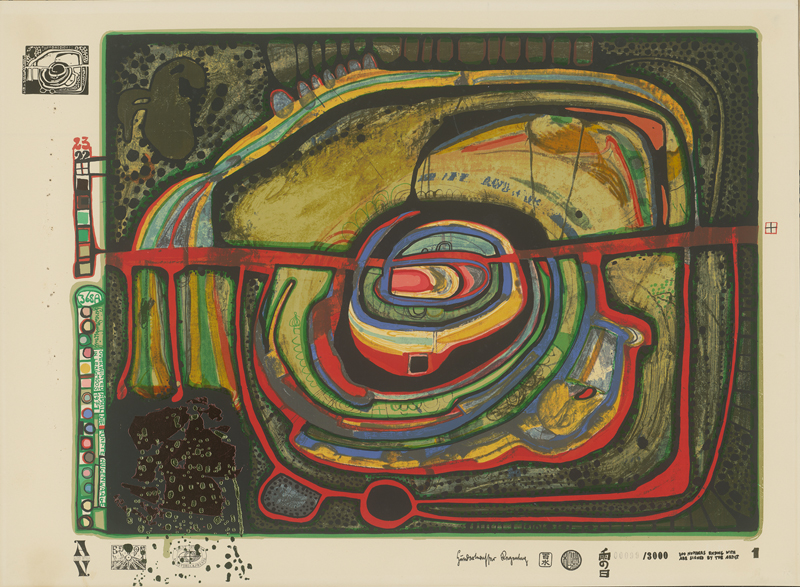 Lot 8324, Auction  125, Hundertwasser, Friedensreich, Die fünfte Augenwaage