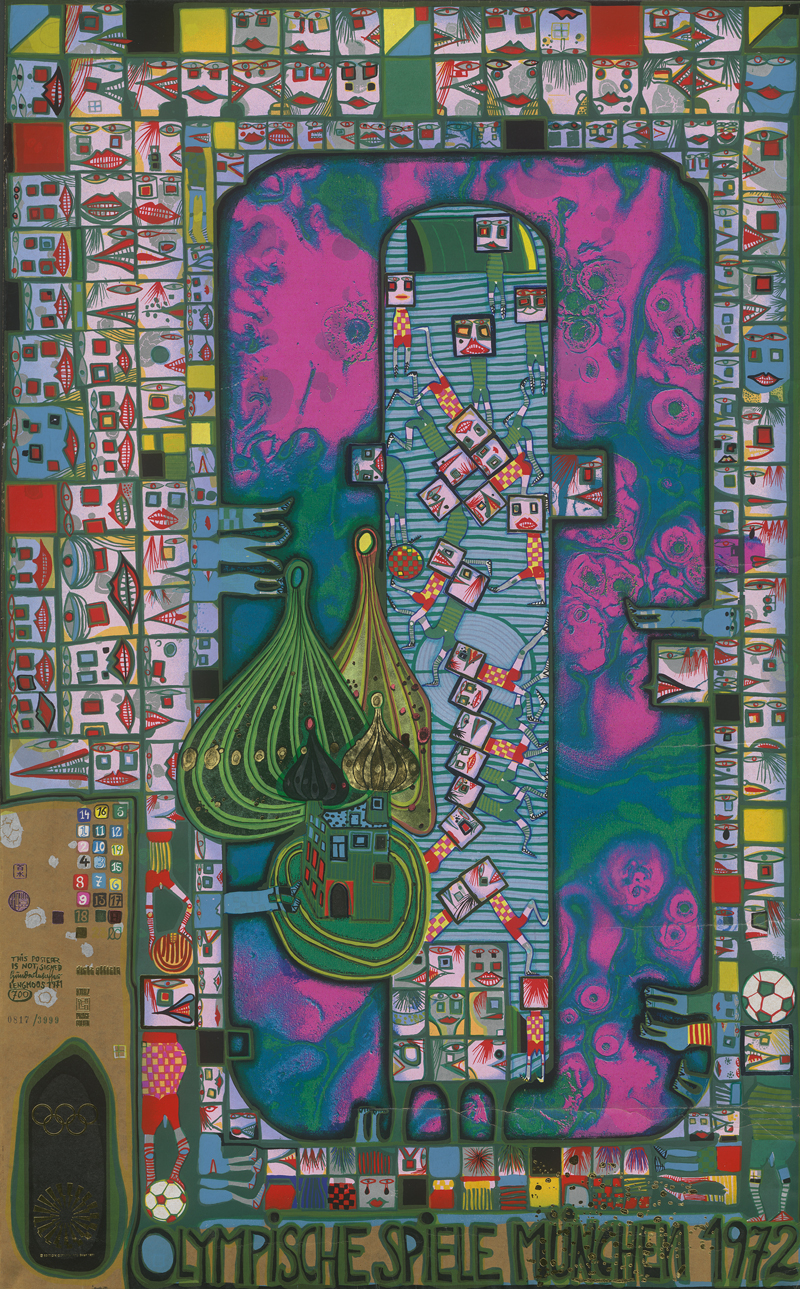 Lot 8325, Auction  125, Hundertwasser, Friedensreich, Olympische Spiele München 1972 (Posterversion)