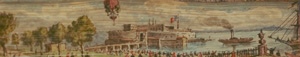 Lot 2021, Auction  126, Fore-edge Painting, Hafenszene