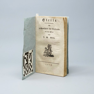 Lot 2036, Auction  126, Goethe, Johann Wolfgang von - unfirmierter         , Stella. O. O. u. Dr. 1776