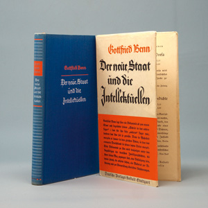 Lot 3018, Auction  126, Benn, Gottfried, Der neue Staat und die Intellektuellen