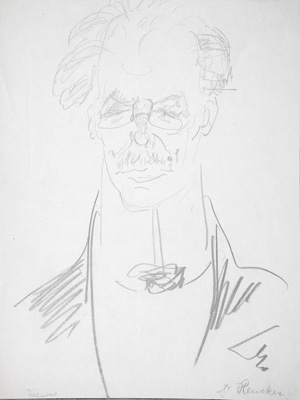 Lot 3061, Auction  126, Dolbin, Benedikt Fred, Portrait von Dr. Rencker