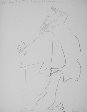 Lot 3070, Auction  126, Dolbin, Benedikt Fred, Portrait von Edwin Evans