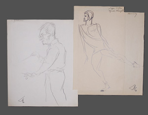 Lot 3072, Auction  126, Dolbin, Benedikt Fred, Portrait von Vladimir Golschmann