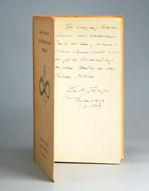 Lot 3200, Auction  126, Jünger, Ernst, Geheimnisse der Sprache. Hamburg 1939. - Erste Ausgabe. - Widmungsexemplar. - Dabei: Dasselbe in der Frontbuchhandelsausgabe