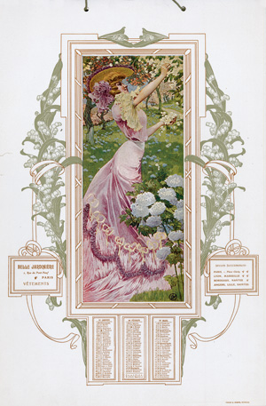 Lot 3410, Auction  126, Callendrier 1905, Offert par La Belle Jardinière. Paris 