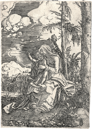 Lot 5006, Auction  126, Altdorfer, Albrecht, Die Jungfrau mit dem segnenden Kind in einer Landschaft