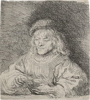 Lot 5201, Auction  126, Rembrandt Harmensz. van Rijn, Der Kartenspieler