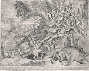 Lot 5241, Auction  126, Testa, Pietro, Venus und Adonis nach der Jagd, umgeben von Putti