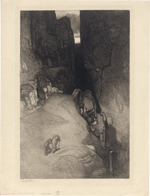 Lot 5441, Auction  126, Jettmar, Rudolf, Felsschlucht