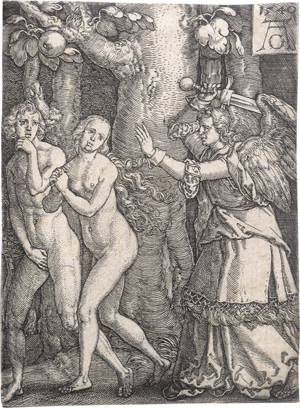 Lot 5478, Auction  126, Aldegrever, Heinrich, Die Vertreibung aus dem Paradies