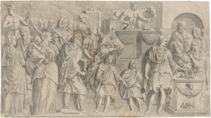 Lot 5530, Auction  126, Davent, Leon, Kaiser Trajan beim Trankopfer