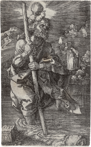 Lot 5535, Auction  126, Dürer, Albrecht, Der hl. Christophorus