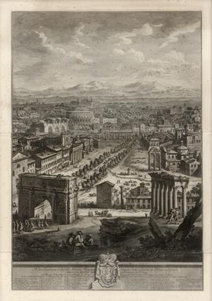 Lot 5704, Auction  126, Vasi, Giuseppe, Blick auf das Forum Romanum